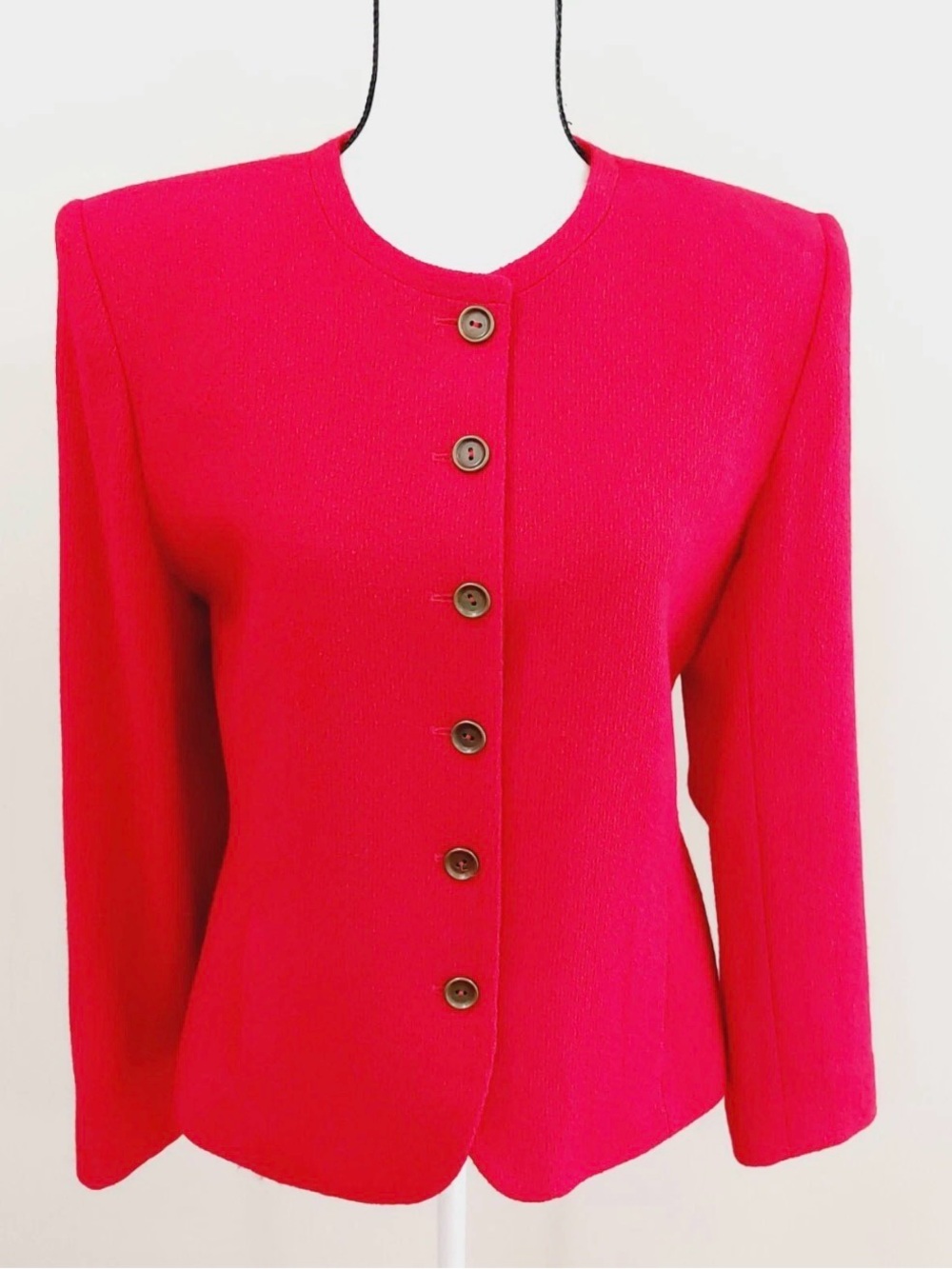 Rena Rowan/Women’s/Blazer/Jacket/Sweater/Sz.10/Red/Wool Blend/U.S.A.